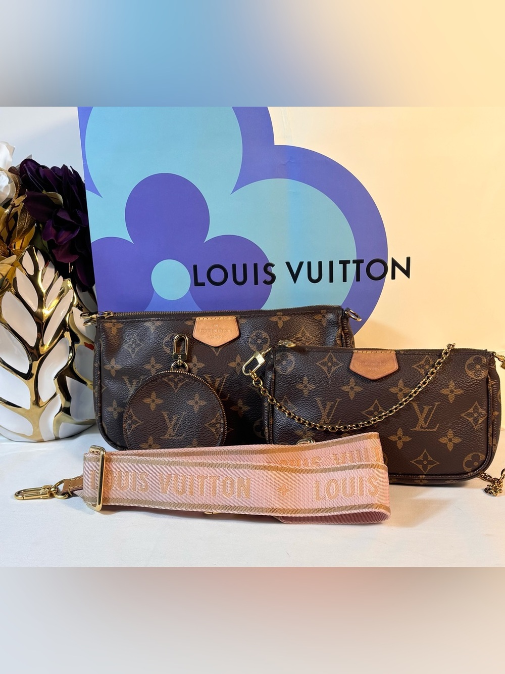 Louis Vuitton Multi Pochette Accessories Pink